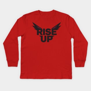 Atlanta Falcons Rise Up Design Kids Long Sleeve T-Shirt